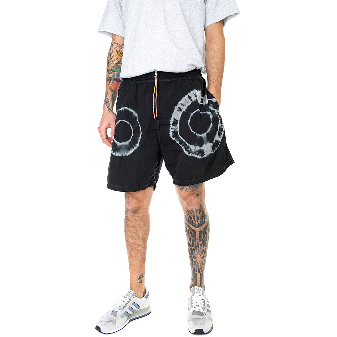 Tie-Dye Windcheater - Bermuda Uomo Neri SRAR30601-BLK . ARIES 