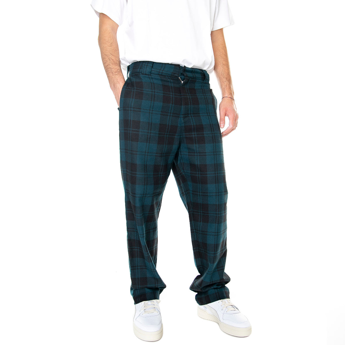 Pulford Pant Pulford Check, Duck Blue - Pantaloni Denim Jeans Uomo Multicolore I026998.05B.90.03 . CARHARTT WIP 