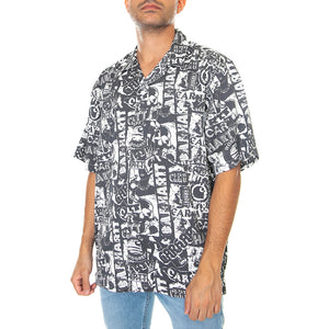 S/S Collage Shirt Collage Print, Black / White I027532.09M.00.03 . CARHARTT WIP 