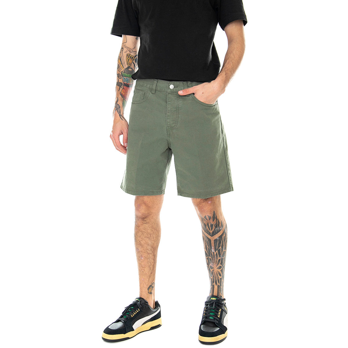 Newel Short Dollar Green - Bermuda Uomo Verdi I027952.667.GD.00 . CARHARTT WIP 