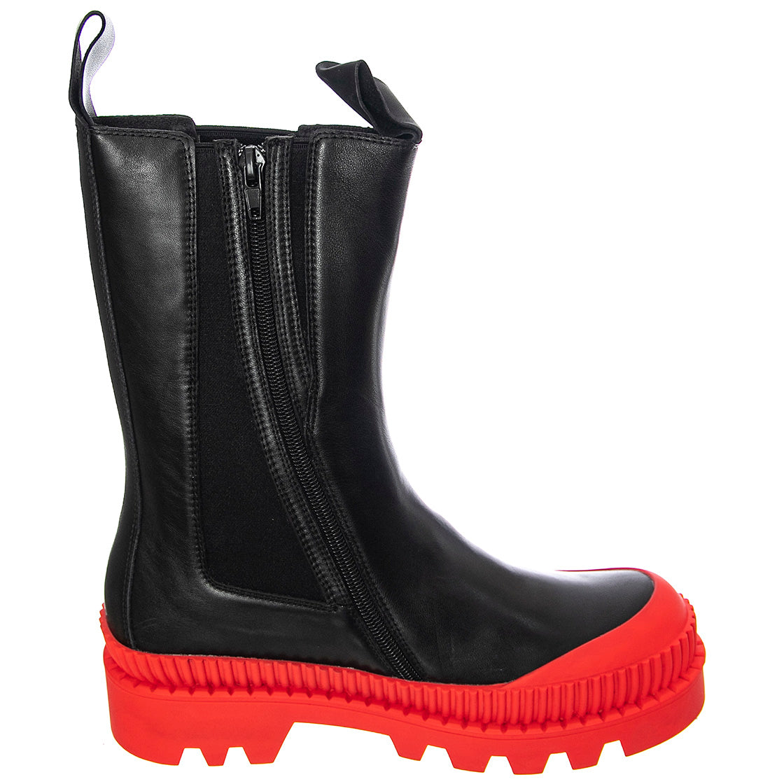 Womens Trecking Black / Red Boots JCSJC97021-BLA . JEFFREY CAMPBELL 