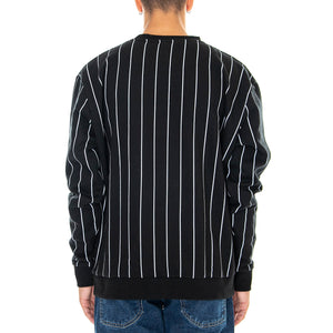 Originals Pinstripe - Felpa Girocollo Uomo Nera KRCKM213-081-1 . KARL KANI 