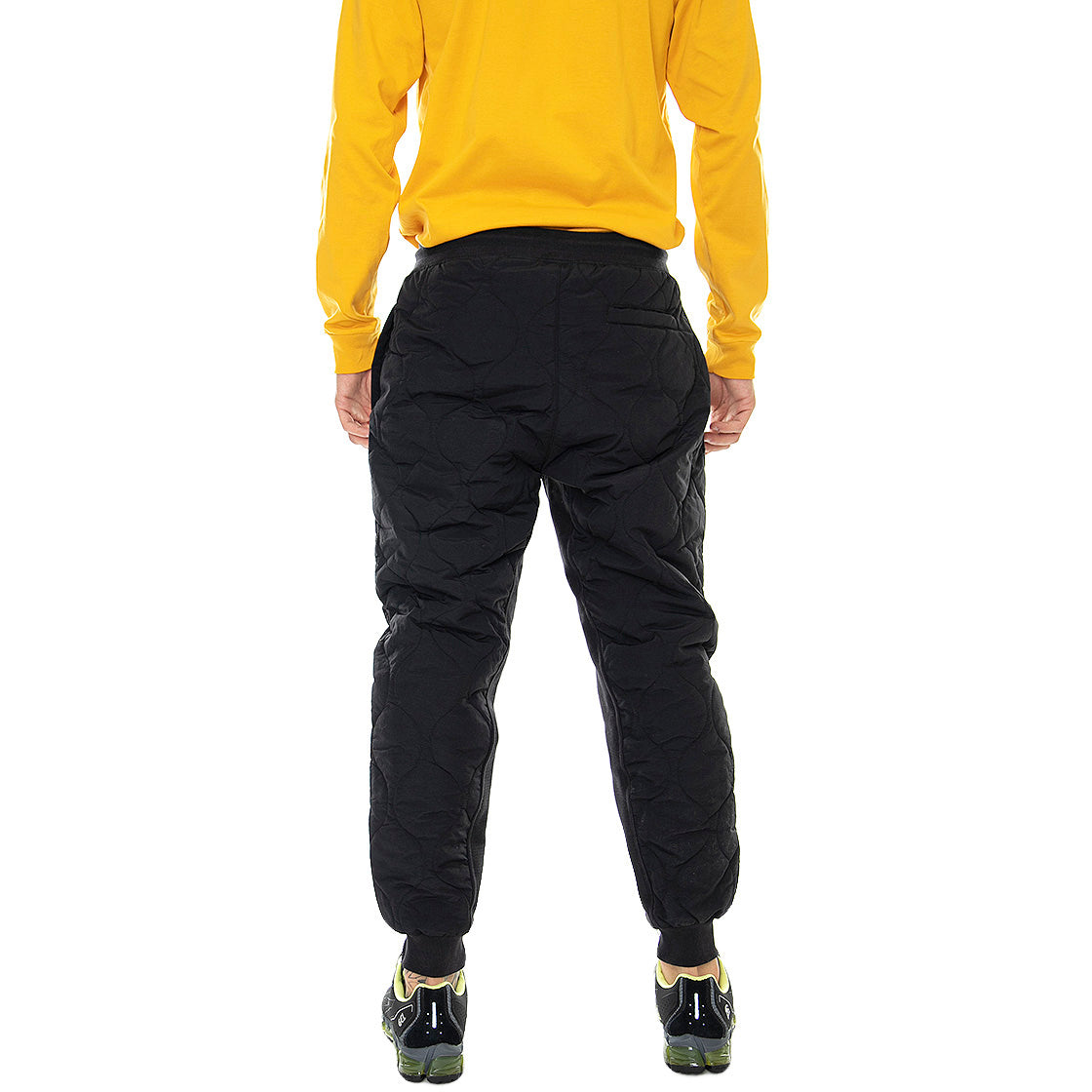 Mens Small Signature Quilted Black Jogging Pants KRCKU213-019-1 . KARL KANI 