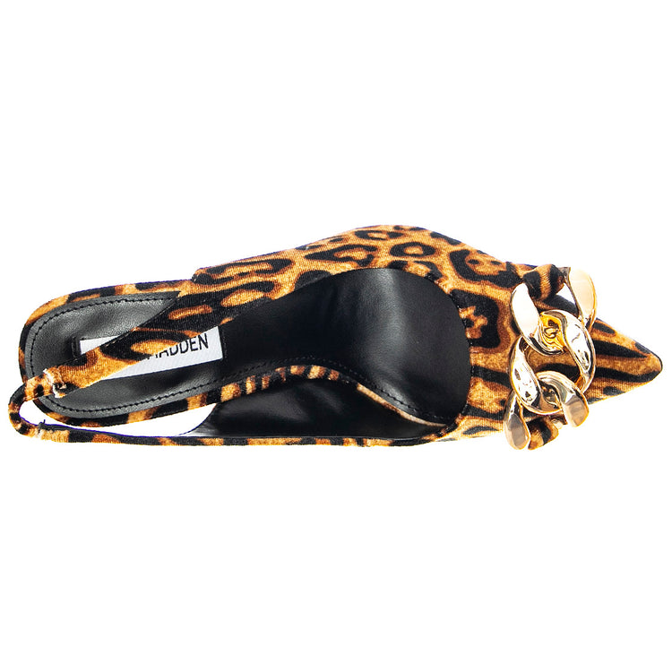 Womens Jazzily Leopard Velvet Sandals SMSJAZZILY-LEO . STEVE MADDEN 
