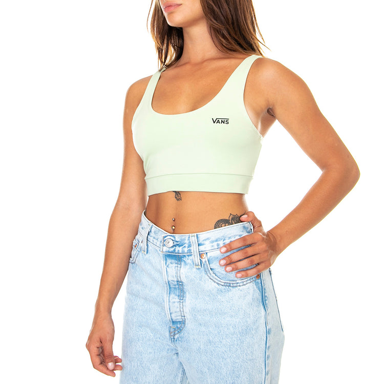 Wm Flying V Bralette - Top Donna Verde / Celadon Green VN0A7PNCYSJ1 . VANS 