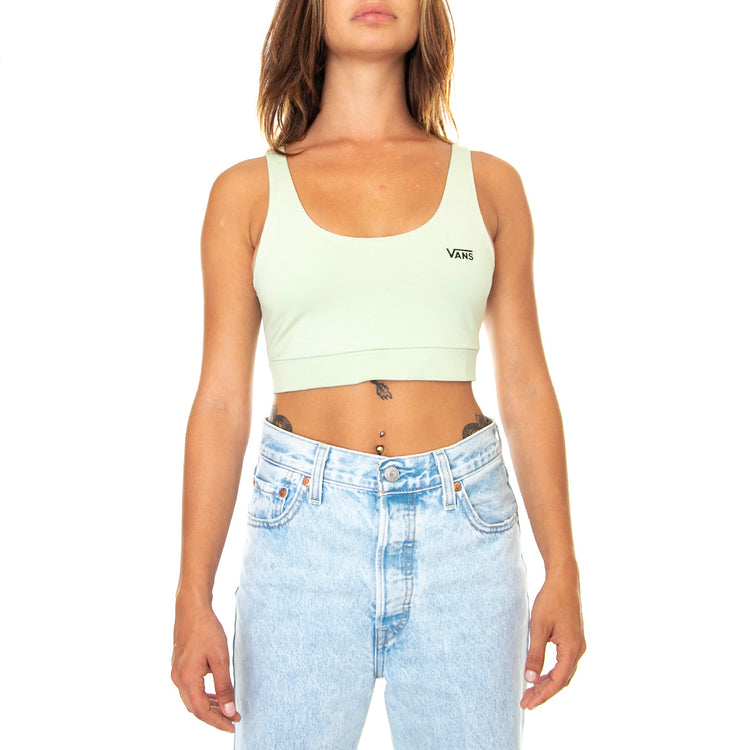 Wm Flying V Bralette - Top Donna Verde / Celadon Green VN0A7PNCYSJ1 . VANS 