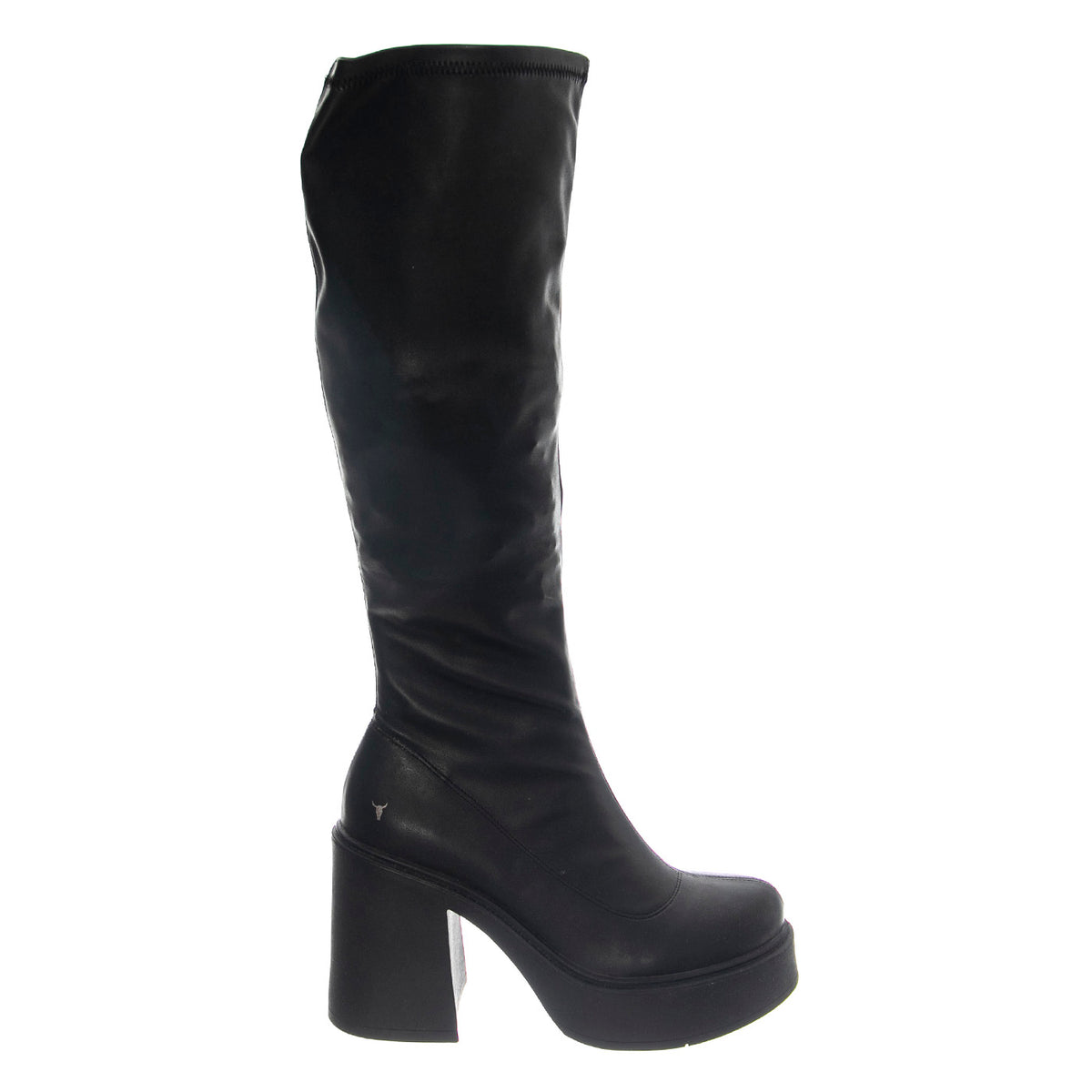 GOODBYE BLACK DRESS STRETCH PU - Stivali Alti Donna Neri WSSGOODBYE-BLK . WINDSOR SMITH 