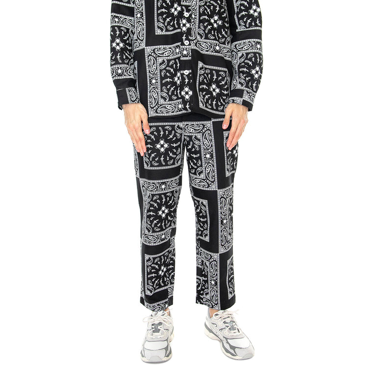 M' Bandana Chino Pant Black - Pantaloni Uomo Neri / Multicolore PNT0020BLK . DOOMSDAY 