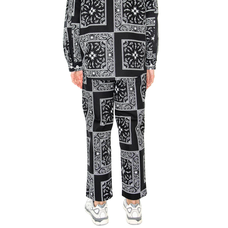 M' Bandana Chino Pant Black - Pantaloni Uomo Neri / Multicolore PNT0020BLK . DOOMSDAY 