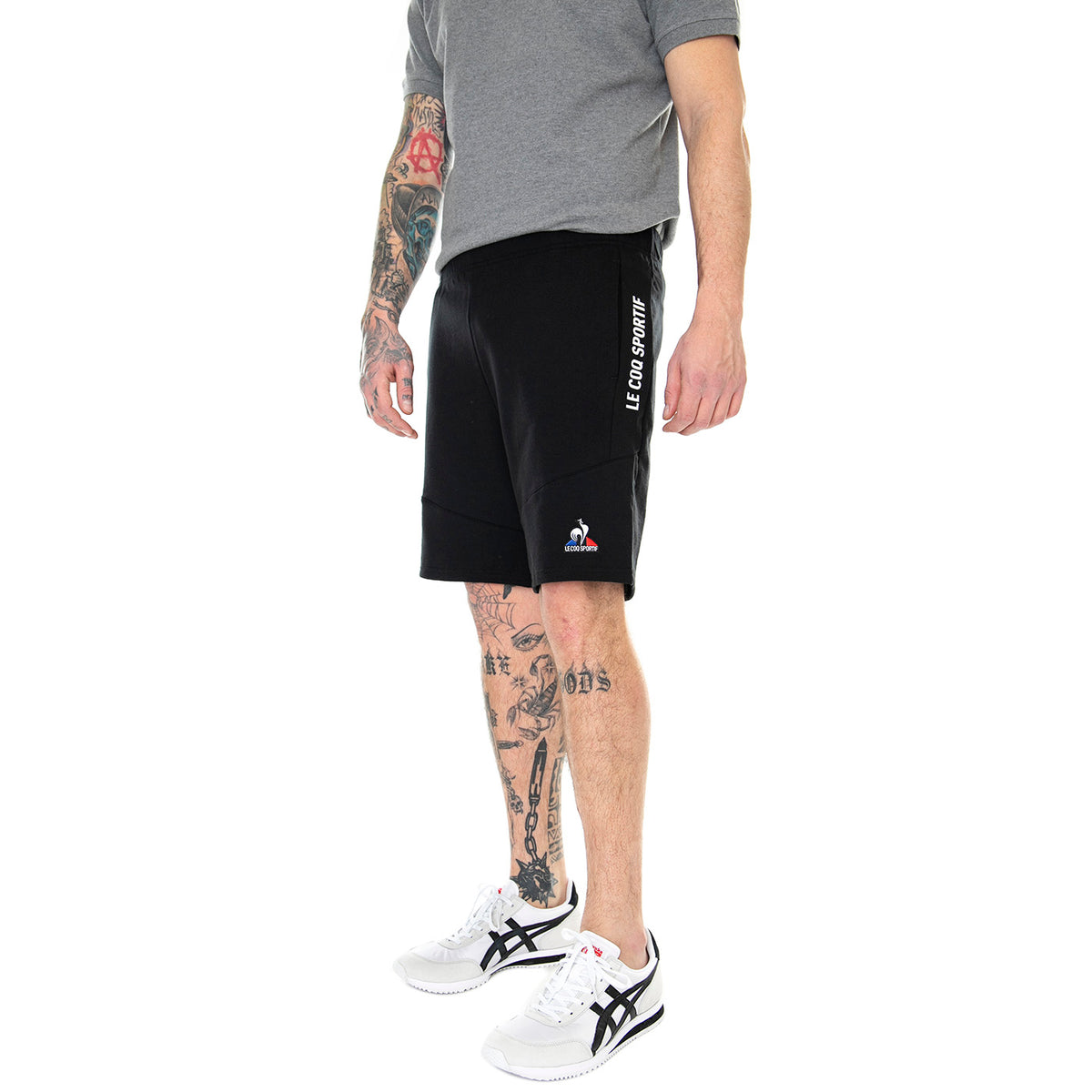 ESS Short Regular N°1 M Black - Bermuda Uomo Neri 2310355-black . LE COQ SPORTIF 