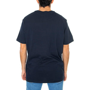 Signature Flock Tee Dark Navy - Maglietta Girocollo Uomo Blu 65092-025 . BEN SHERMAN 