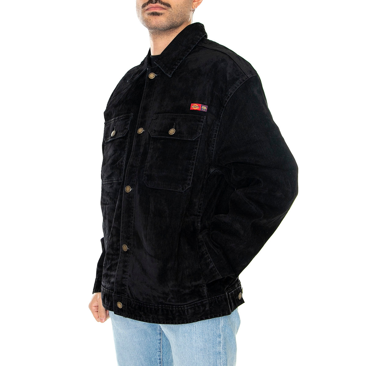 Oc x Dickies Flock Jacket Black - Giacca Estiva Uomo Nera DK0A4Y4YBLK1 . DICKIES 