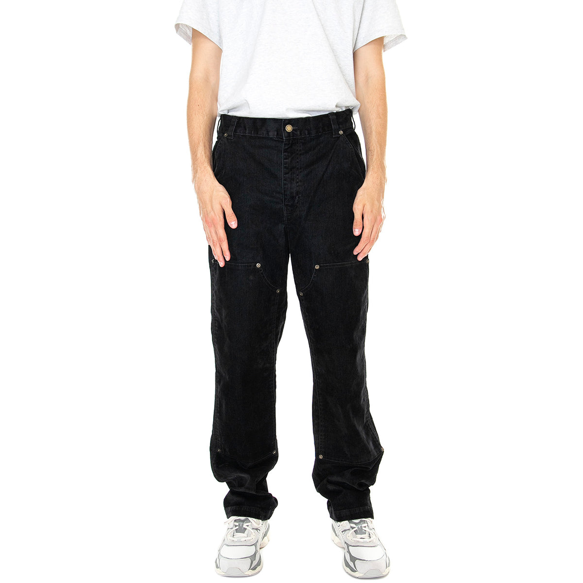 M' OC x DICKIES Flock Utility Pant Black - Pantaloni Uomo Neri DK0A4Y4ZBLK1 . DICKIES 