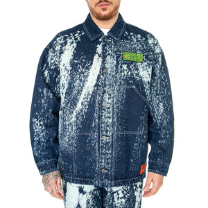 BD x DICKIES Gardening Jacket Bleached Denim - Giacca Uomo Blu Denim / Multicolore DK0A4YCQE971 . DICKIES 