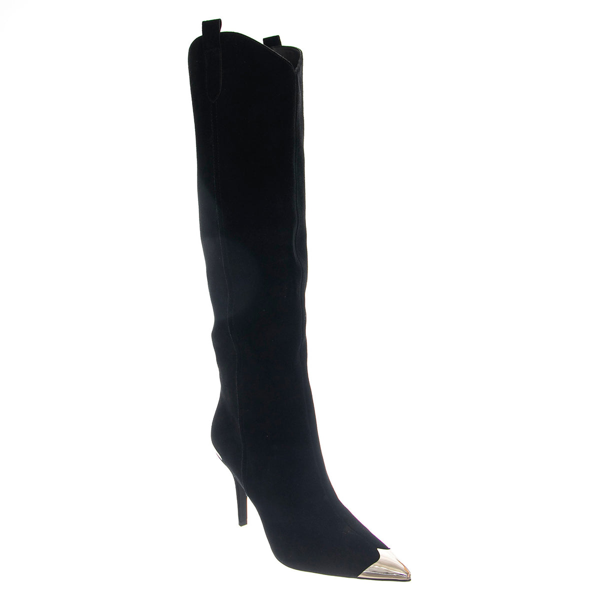 BY-GOLLY BLACK SUEDE SILVER - Stivali Alti Donna Neri JCS28226-N02-BLK . JEFFREY CAMPBELL 
