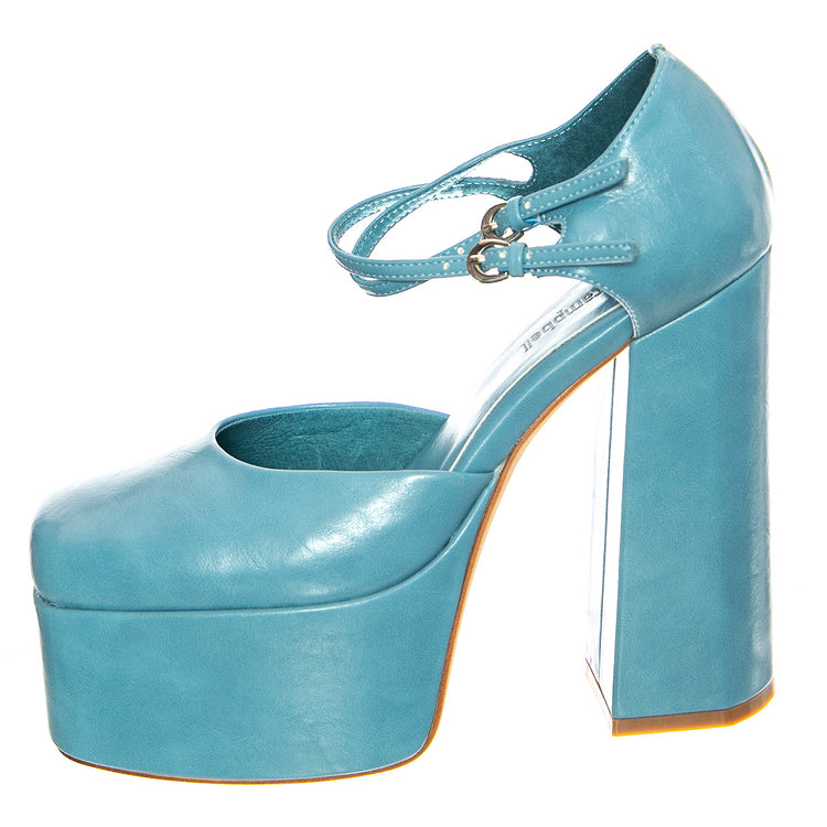 W' Leila Blue Patent - Scarpe Donna Blu JCSR726PG-19-004-BLU . JEFFREY CAMPBELL 