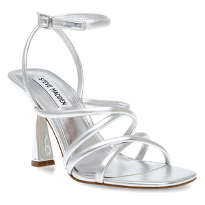 AT-LAST SILVER SYNTHETIC - Sandali con Tacco Alto Donna Argento SMSAT-LAST-SIL . STEVE MADDEN 