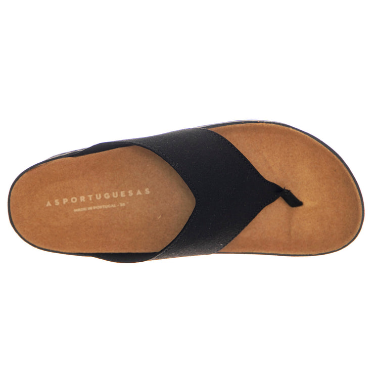 Cole L Eco Suede Black - Sandali Donna Neri P018223000 . ASPORTUGUESAS 