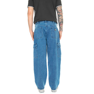 Big Wig Cardgo Denim Pant Light Indigo - Pantaloni Denim Jeans Uomo Blu 142010094-LIN . OBEY 
