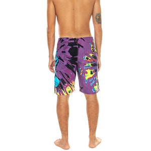 Screaming Hand Purple/Yellow/Black Tie Dye - Costume da Bagno Uomo Multicolore SCA-SHR-5092 . SANTA CRUZ 