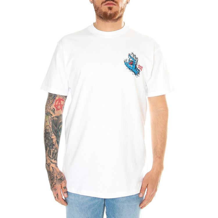 Melting Hand White - Maglietta Girocollo Uomo Bianca SCA-TEE-10803 . SANTA CRUZ 