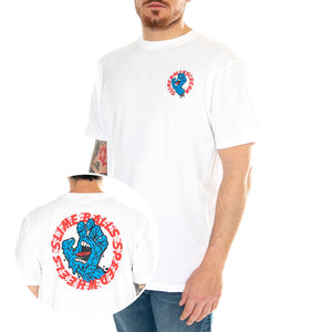 SB Hand White - Maglietta Girocollo Uomo Bianca SCA-TEE-11007 . SANTA CRUZ 