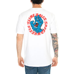 SB Hand White - Maglietta Girocollo Uomo Bianca SCA-TEE-11007 . SANTA CRUZ 