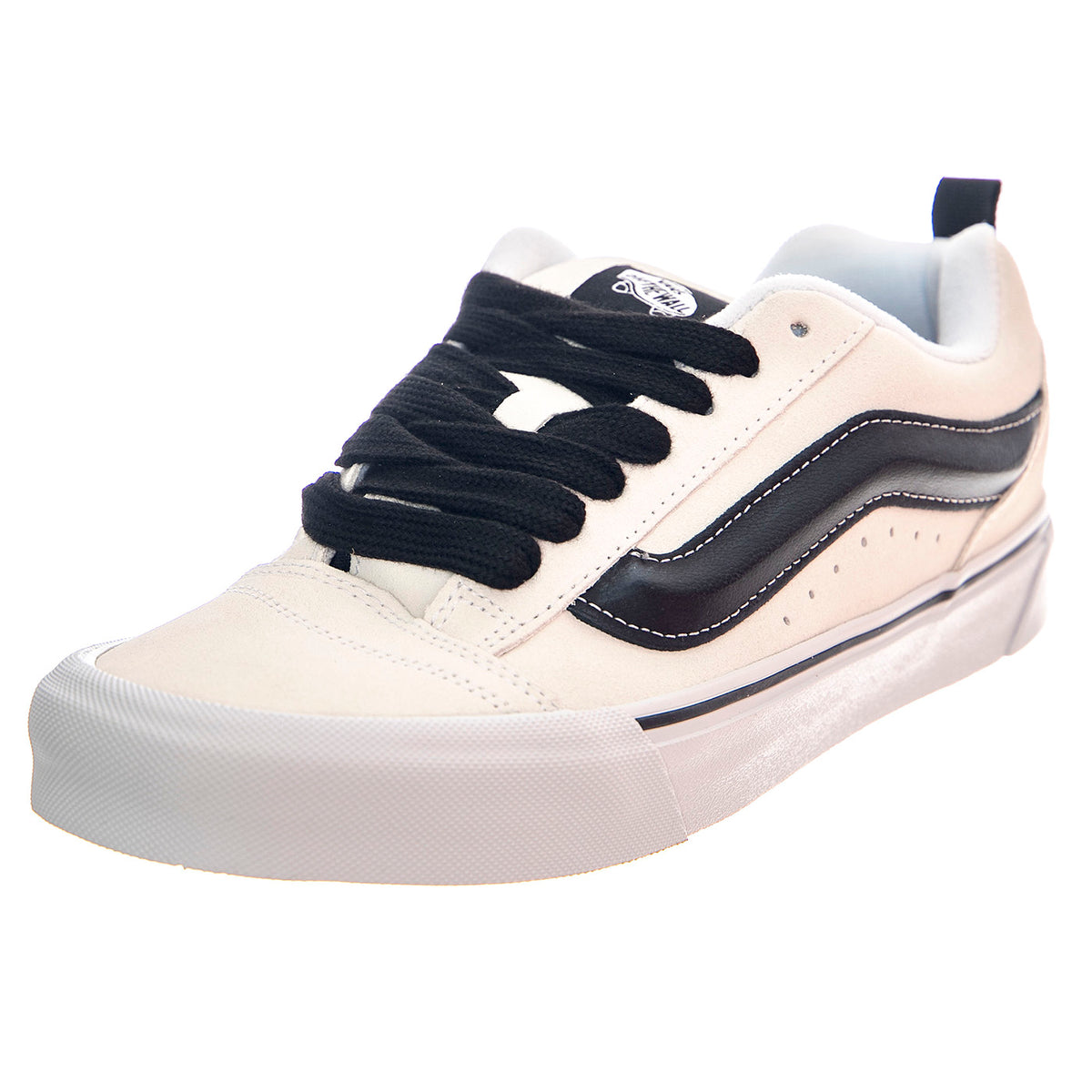 Knu School Suede White / Black - Scarpe Profilo Basso Uomo Bianche VN0009QCYB21 . VANS 