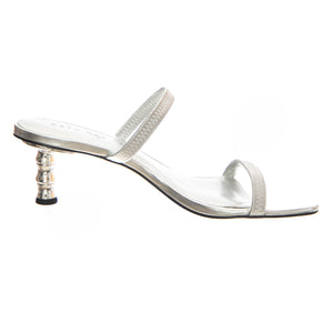 The Minibamboo Two Band Sandal Silver - Sandali Donna Argento KPSKP2928-SILV . KATY PERRY 