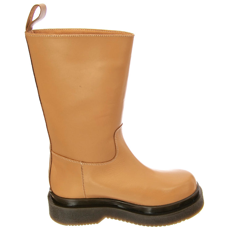 T BOOT 14 GREASY CAPPUCCINO - Stivali Altezza Media Donna Marroni BTSTBOOT14-CPG . MR BOOTS 