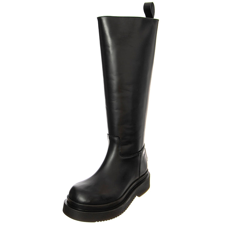 T BOOT 20 SMOOTH BLACK - Stivali Alti Donna Neri BTSTBOOT20-BKS . MR BOOTS 