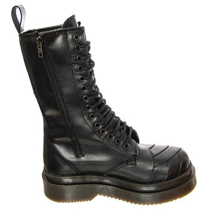Stripe 14 Smooth - Stivali Stringati Donna Neri BTSTSTRIPE14.BKS . MR BOOTS 