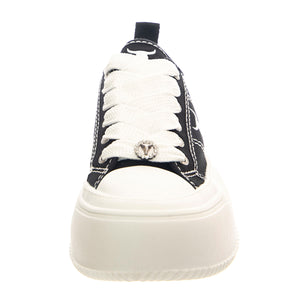 Intentions Black / White Canvas / Brave White - Scarpe Donna Nere WSPINTENTIONS-BLKSIL . WINDSOR SMITH 