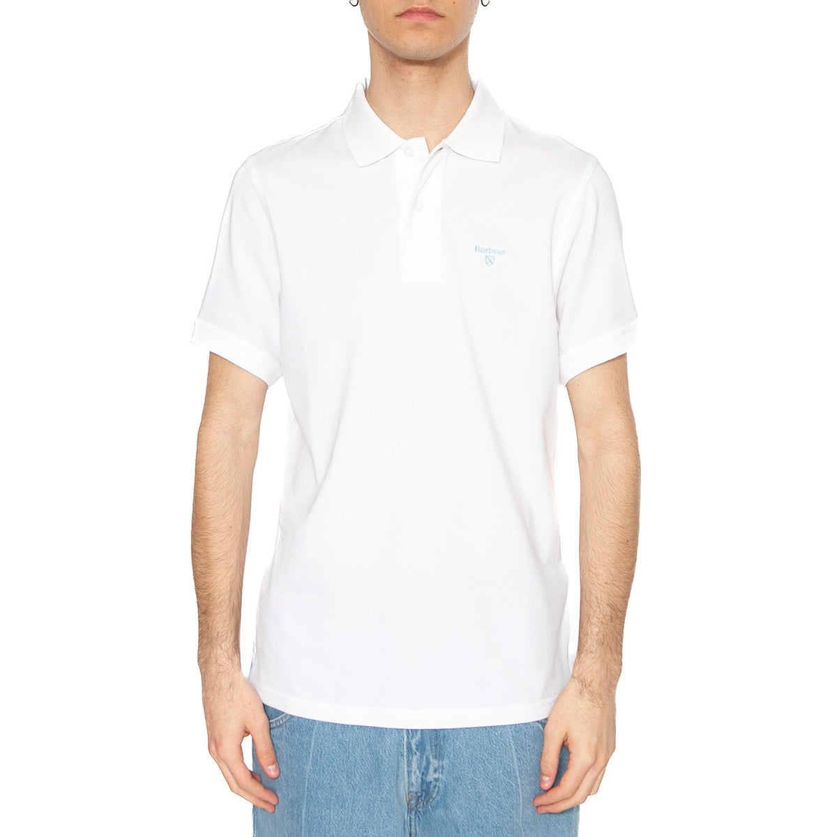 Lightweight Sposrt Polo Shirt White - Polo Uomo Bianca MML1367-WHITE . BARBOUR 