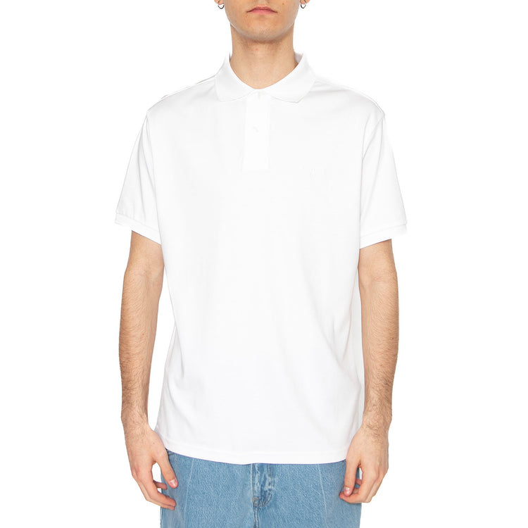 Hylton Interlock Polo Shirt White - Polo Uomo Bianca NML1445WH11 . BARBOUR 