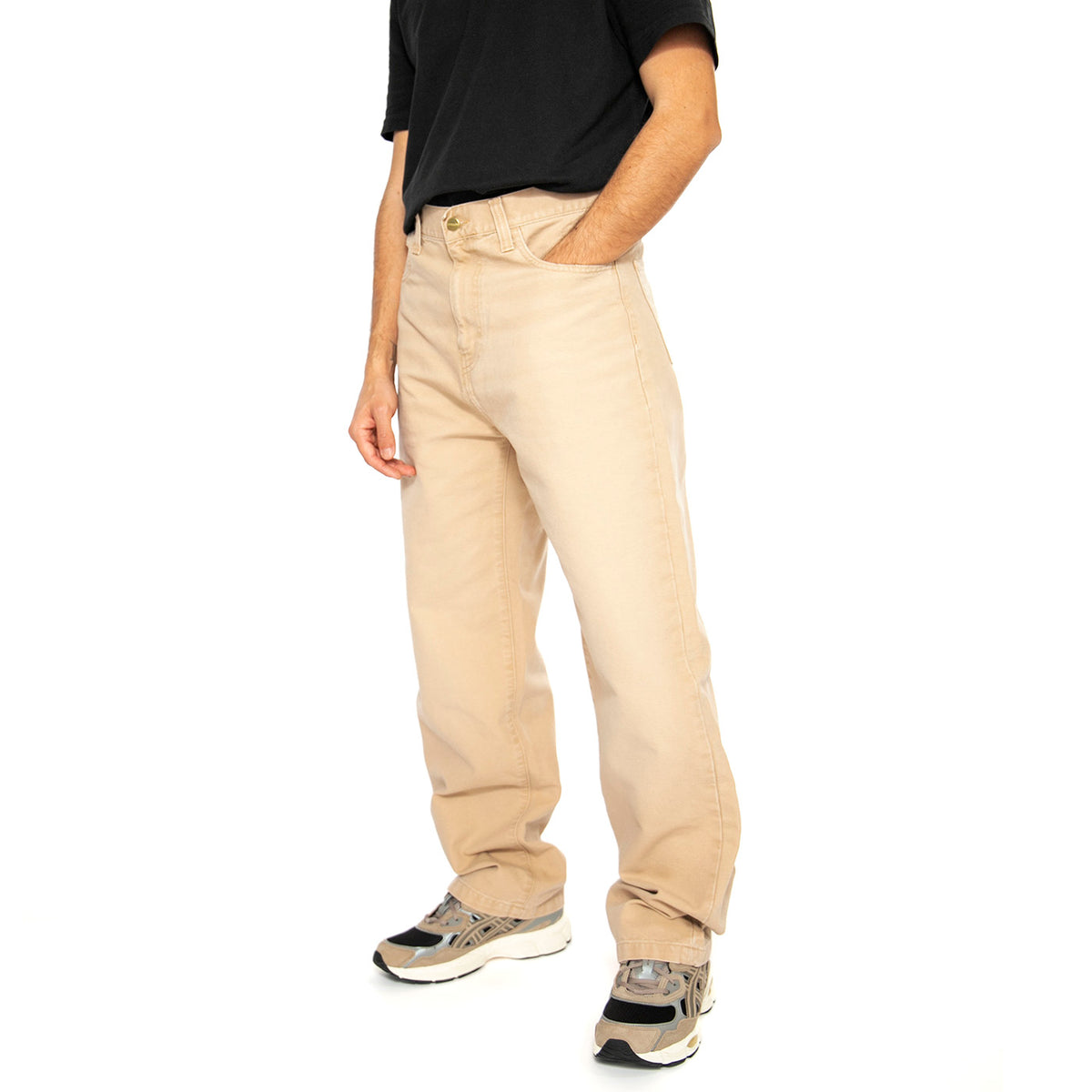 Landon Pant Dusty H Brown - Pantaloni Uomo Beige I034318.07E4O . CARHARTT WIP 