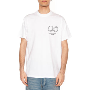 S/S Rotation T-Shirt White / Black - Maglietta Girocollo Uomo Bianca I034772.00AXX . CARHARTT WIP 