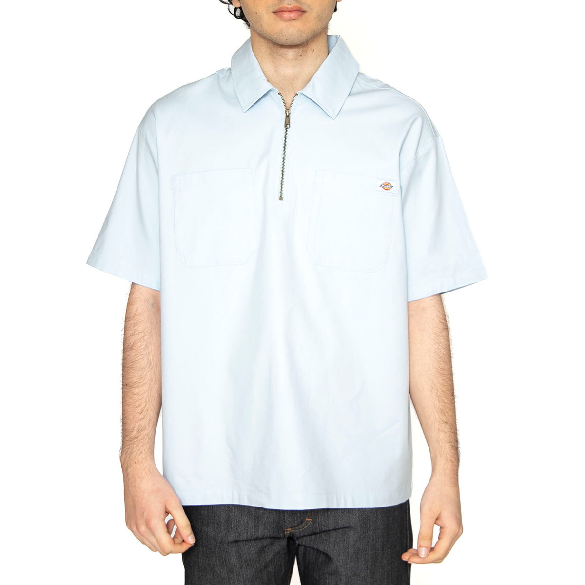 Ranch Qz Shirt Skyway - Camicia Maniche Corte Uomo Blu DK0A4Z7TK541 . DICKIES 