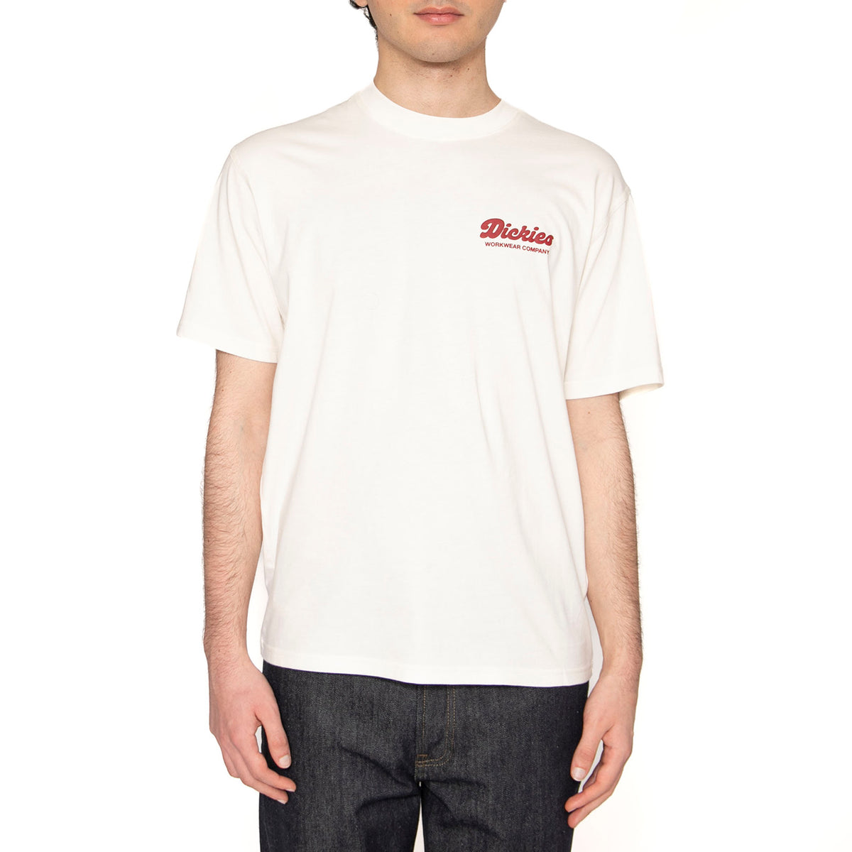 Lewistown SS Tee Egret - Maglietta Girocollo Uomo Bianca DK0A4Z8ZC481 . DICKIES 
