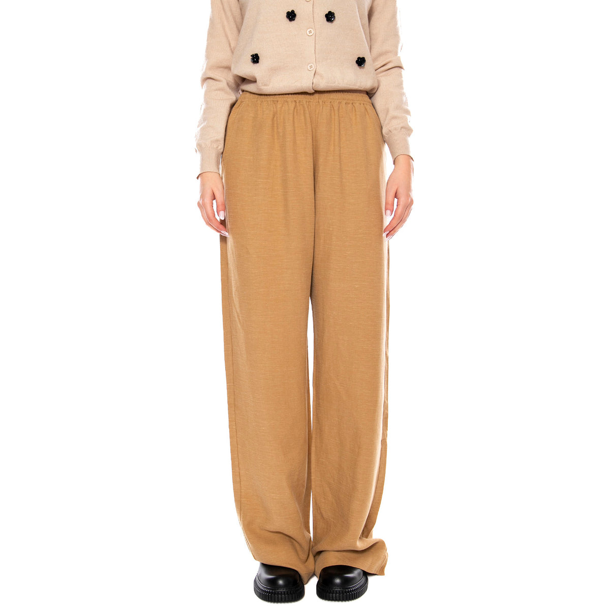 Lynelle Paperbag -- Pantaloni Donna Cammello 331417-988 . ELVINE 