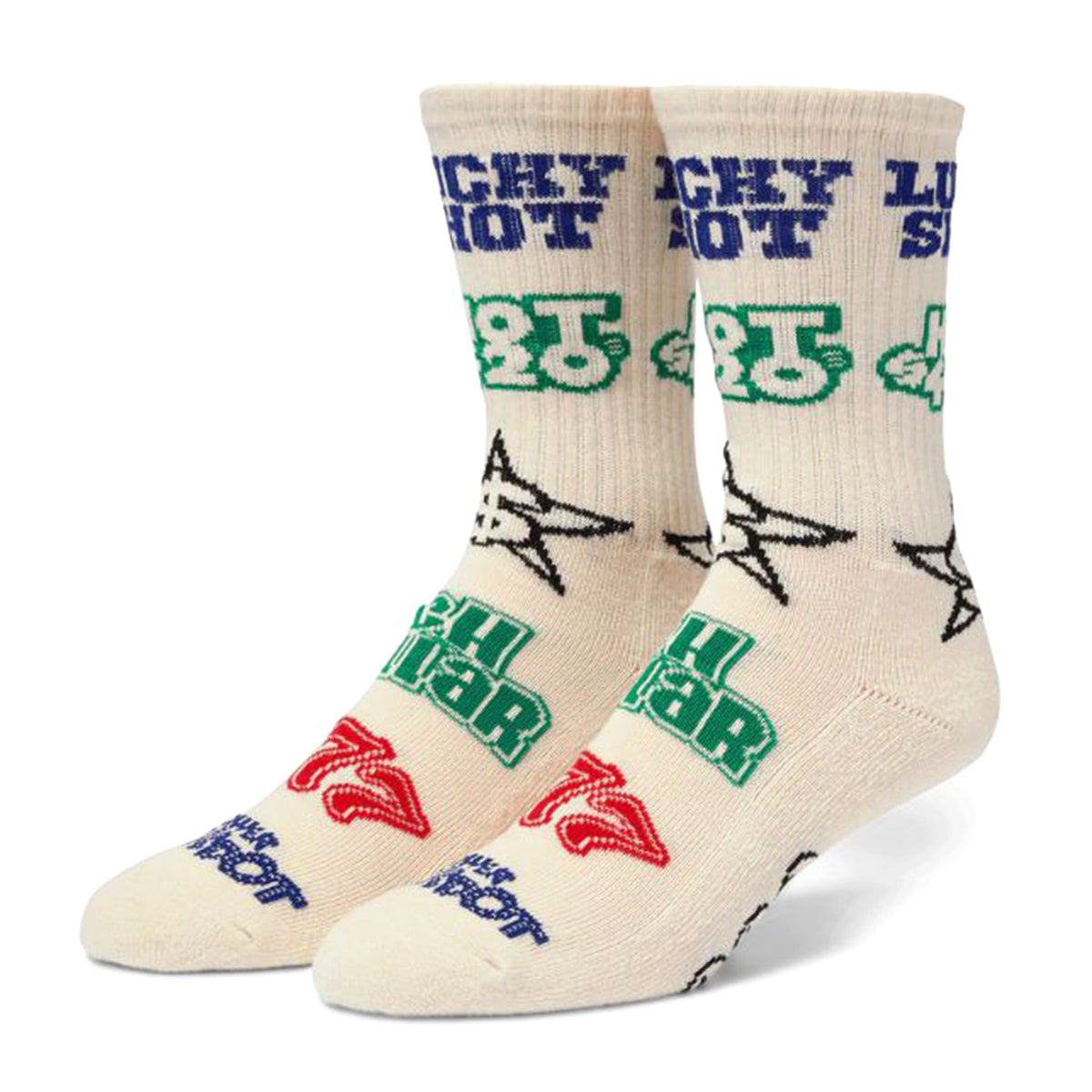 Lucky Crew Sock Natural - Calzini Multicolore SK00881-NATUR . HUF 