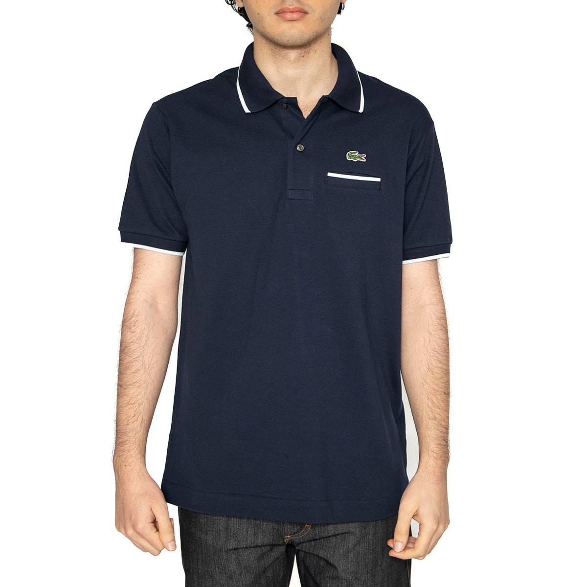 Maglietta M/C HHW Polo Shirt Blue - Polo Uomo Blu PH9838-HHW . LACOSTE 