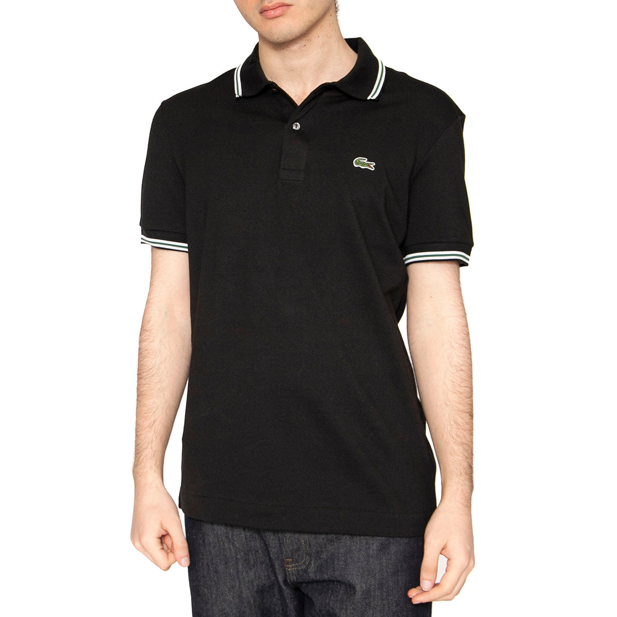 Maglietta M/C 031 Black Polo Shirt - Polo Uomo Nera PH9875-031 . LACOSTE 
