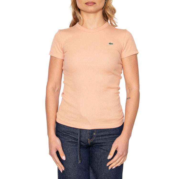 T-Shirt ZIH Pink Tee - Maglietta Girocollo Donna Rosa TF5538-ZIH . LACOSTE 