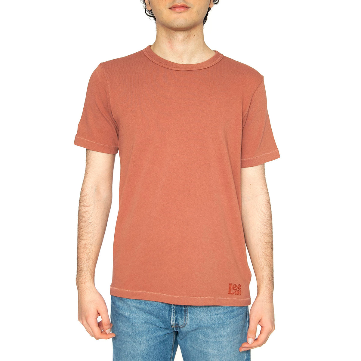 101 Core Tee Redwood - Maglietta Girocollo Uomo Rossa 112363863 . LEE 
