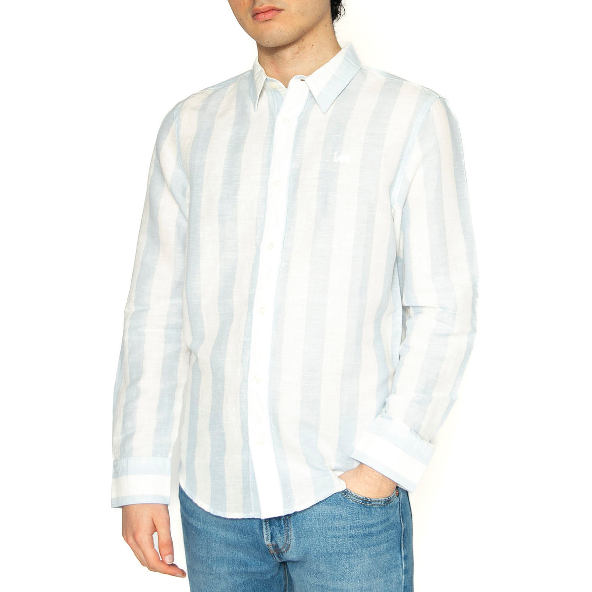 Patch Shirt Shy Blue - Camicia Uomo Multicolore 112363907 . LEE 