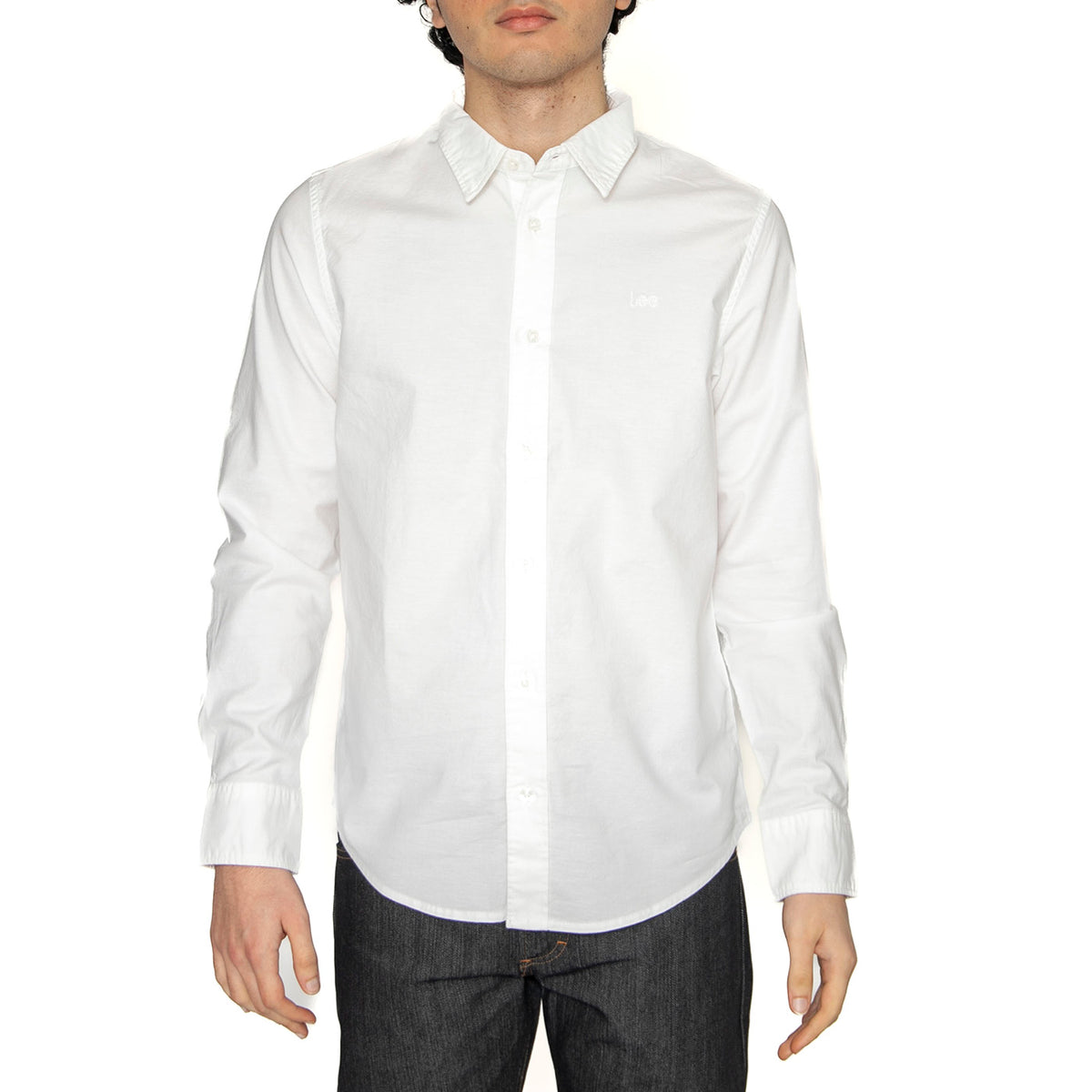 Patch Shirt Bright White - Camicia Uomo Bianca 112363908 . LEE 
