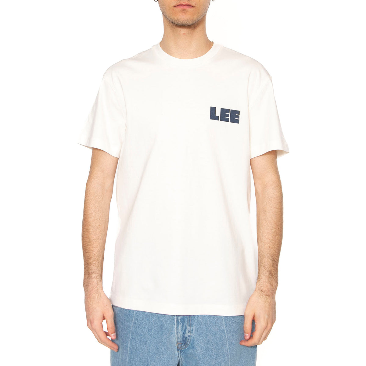 WW Graphic Tee Ecru - Maglietta Girocollo Uomo Bianca 112364590 . LEE 