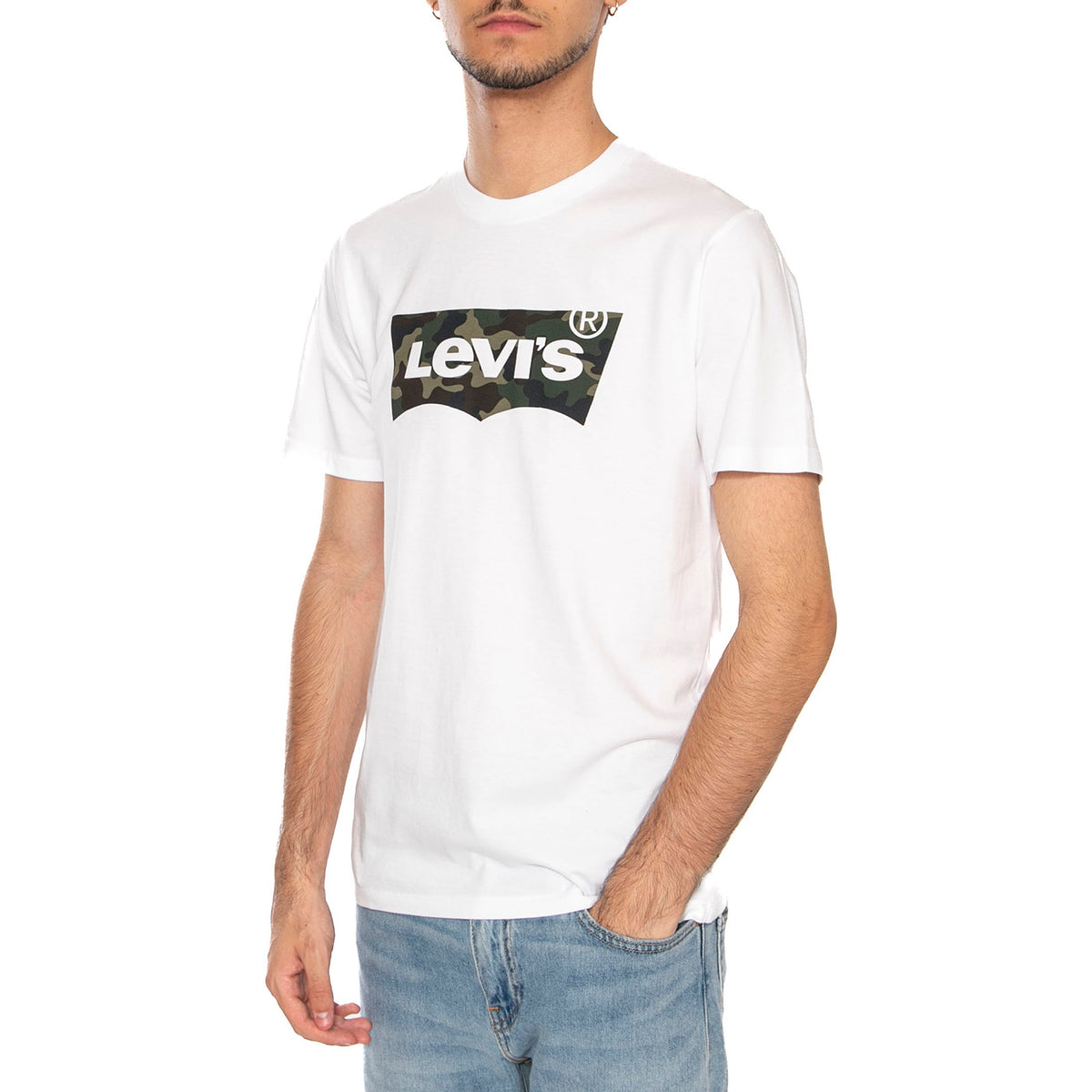 T-shirt Levi's Classic Logo White - Maglietta Girocollo Uomo Bianca 22489-0163 . LEVIS 