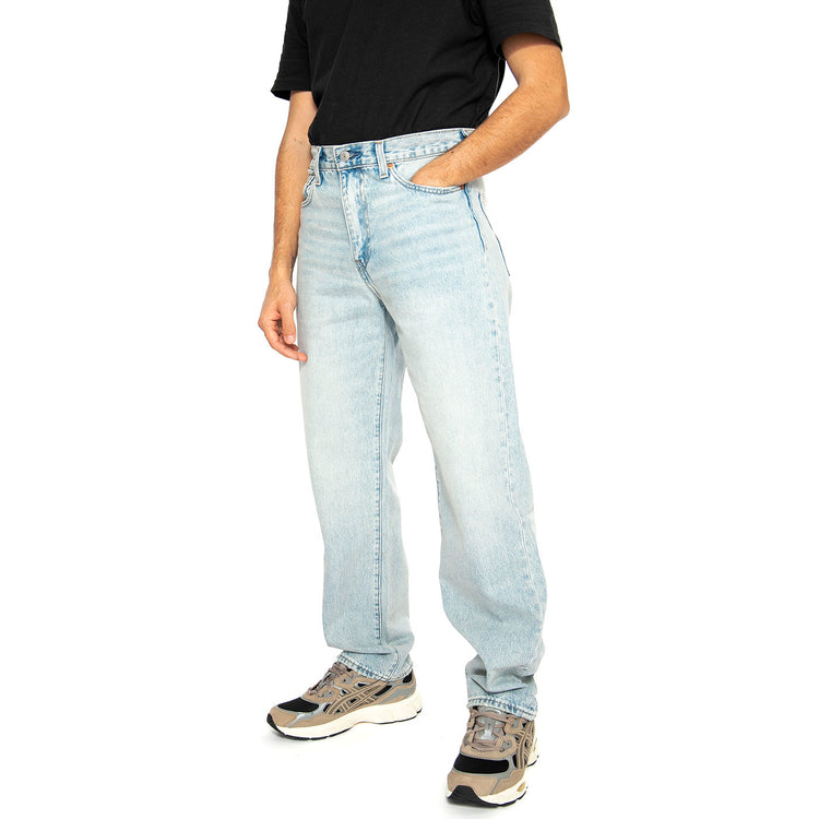 568 Losse Straight Baby Blue Essentials - Pantaloni Denim Jeans Uomo Blu 29037-0062 . LEVIS 